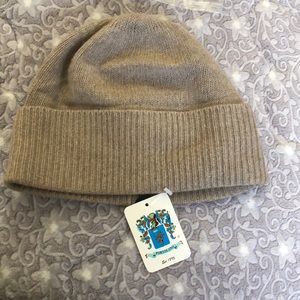 [NWT] Portolano 100% Cashmere Nile Brown Beanie